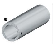 Perfil plata h.100 cm tubo redondo 8 x1 mm**