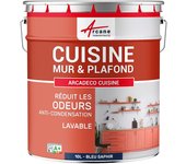 Pintura lavable para cocina, pared y techo: arcadeco cocina - 10 l azul zafiro ral 5003 - arcane industries