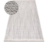 Alfombra nano fh93a melange, bucle, tejido plano gris 240x330 cm