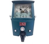 Signes grimalt by sigris - reloj tuc-tuc vintage azul de metal | reloj sobremesa reloj sobremesa vintage relojes decorativos de mesa 22x13x15cm