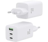 Cargador gan de pared aisens asch-65w3p041-w/ 2xusb tipo-c/ 1xusb/ 65w