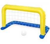Tradineur - portería de waterpolo hinchable con pelota, flotante, inflables para piscina, diversión, verano, 76 x 142 cm, diseño aleatorio