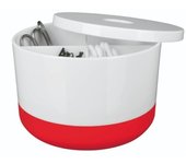 Caja de almacenamiento multicaja ps moji blanco y rojo spirella