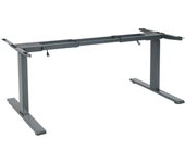 Bastidor hwc-d40, bastidor de mesa variable para escritorio, regulable eléctricamente en altura memoria 29kg ~ gris antracita