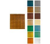 Persiana de madera alicantina con polea metálica - estor enrollable para ventanas, puertas, salón | 90 x 100 cm (avellana (barnizada))