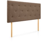 Cabecero helsinki cabecero de cama tapizado para camas de 105 (115 x 100 cm) tela marron sueños zzz