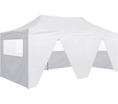 Maison exclusive - carpa plegable profesional con 4 paredes acero blanco 3x6 m