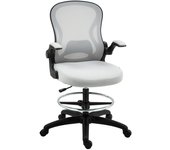 Silla de escritorio vinsetto poliéster, espuma gris claro 59x65x122 cm 921-628v80lg