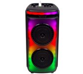 Altavoz ordenador portátil recargable de 20 w con micrófono con cable, mando a distancia y 2 altavoces de 6,5 pulgadas