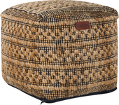 Beliani puf mabula yute beige 40 cm 40 cm 40 cm
