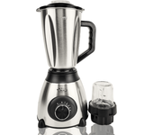 Licuadora 1000w – vaso de acero inoxidable 1.5l, 5 velocidades y función pulso – vaso de molinillo de vidrio