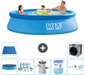 Paquete de piscina - intex - alrededor - 305x305x76 cm + accesorios a573
