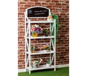 Carrito candy bar madera envejecida cupcake