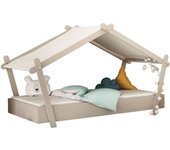 Cama dormitorio infantil casita con somier 223x130x102 cm