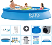 Paquete de piscina - intex - alrededor - 305x305x61 cm + accesorios a500