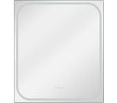 Espejo de baño rectangular con iluminación integrada sensea l 70 x h 80 x p 3 cm gris / plata