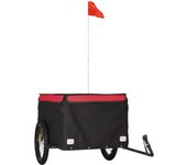 Remolque para bicicleta hierro negro y rojo 45 kg cfw72083