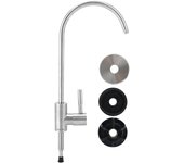 Grifo de acero inoxidable para fregadero de cocina, grifo de purificación de agua g1/4
