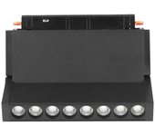 Foco led de carril magnético ajustable de 10w 48v color negro compatible con google home y alexa 3en1