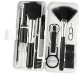 Kit de limpieza 18 en 1 para teclados de computadora, celulares, tabletas y pantallas de cámara, con cepillo y extractor incluidos.