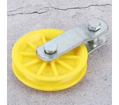 2 piezas de polea de metal resistente a la corrosión, accesorios para invernaderos para granjas