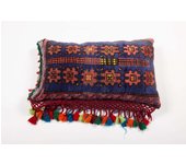 Ottoman - cojin de suelo - hecho a mano de alfombra lana afgano - pieza unica- etnico 85 largo x 55 ancho