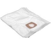 Vhbw 5x bolsa aspiradora compatible con bomann cb 948, cb 957, cb 965 aspiradora - vellón micro, 24,9 cm x 21,9 cm, blanco