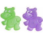 Alfombra de baño dkd home decor 10 x 1 x 13 cm lila verde infantil pvc (2 unidades)