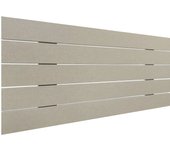 Dhome cabecero de madera reciclada dm estilo palet horizontal cama palets herrajes incluidos (105cm, acabado lino)