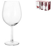 H&h lote de 6 copas de cristal vinissimo cl 57 transparente