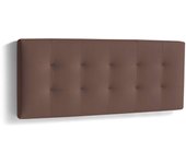 Cabecero mila para colchón de 135/140cm acabado marrón chocolate, 150cm(ancho) 60cm(alto