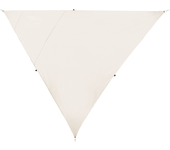 Beliani toldo vela lukka 300 cm 300 cm blanco crema