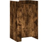 Aparador | aparador de comedor | armario de cocina de madera de ingeniería roble ahumado 45x35x75 cm cfw75844