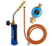 Soplete de gas profesional + regulador de propano + manguera de gas de 1,5 m kemper