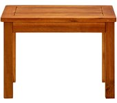 Mesa de centro de jardín madera maciza de acacia 50x35x36 cm