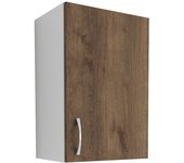 Mueble alto haaus karo, 1 puerta, roble bronce/blanco, 40 x 30 x 60 cm
