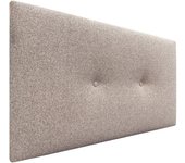 Dhome cabecero de tela acualine liso con botones tapizado de alta gama cabezal lujo cama dormitorio moderno acolchado (tela arena, 105cm)