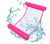 Colchoneta piscina tumbona hamaca flotante, pool colchón hinchable, flotador piscina playa cama de agua flotador inflable del agua hinchable rosa