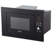 Microondas integrable con grill, capacidad 20 l, salida 1400 w, color negro