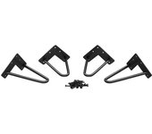Patas para muebles de 150 mm, 4 piezas, patas de horquilla, patas de mesa para bricolaje