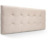Cabecero san francisco tela cabecero de cama tapizado para camas de 90 y 105 (115 x 57 cm) tela beige sueños zzz