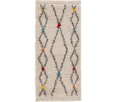 Alfombra estilo bereber pashtun 60x120 cm