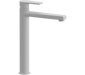 Grifo monocomando alto de lavabo artic line blanco mate
