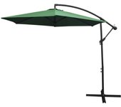 Sombrilla voladiza 3m 300cm inclinable con mecanismo manivela cubierta lmpermeable gratis parasol colgante terraza