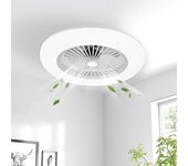 Iluminashop ventilador de techo led 40w halo motor dc regulable cct verano / invierno con mando a distancia + app 3000+4000+6000