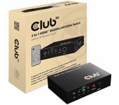 Club 3d conmutador hdmi 3 - 1 conmutador hdmi 8k 60 hz / 4k 120 hz