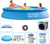 Paquete de piscina - intex - alrededor - 305x305x61 cm + accesorios a468