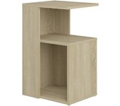 Mesa auxiliar | mesita auxiliar | mesa de café de madera contrachapada color roble 36x30x56 cm cfw67232