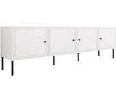 Mueble tv monciru 103, blanco, 201x60x40cm
