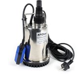 Wiltec bomba sumergible aguas sucias 7500l/h, altura extracción máx. 6,5m, 400w, cuerpos hasta 5mm